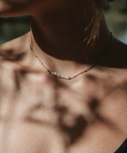 - imageCollier « Nacre & Coquillage doré »