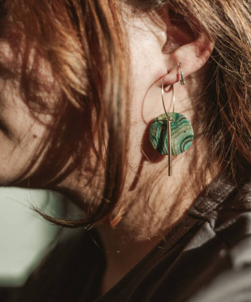 - imageBoucles d’oreilles Cléopâtre – Forêt
