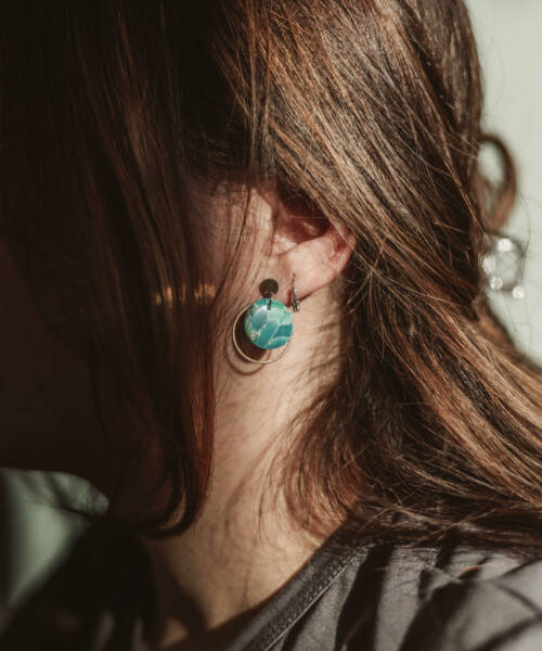 - imageBoucles d’oreilles Moana – Coloris Océan